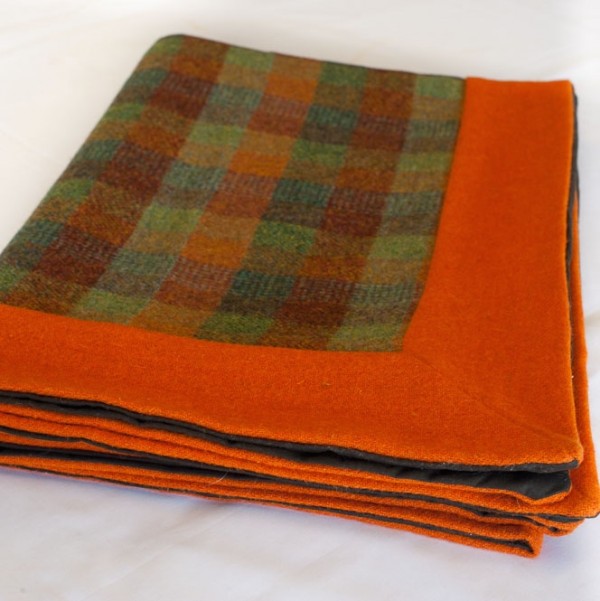 Harris Tweed Picnic Rug With Waterproof Backing Autumn Hues Sula Harris Tweed Picnic Rug With Waterproof Backing Autumn Hues Sula Soft Furnishings Interiors Scotland